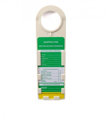 Держатель бирки лесов  BD-P33 с вставкой на англ.яз.